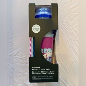 Starbucks Reusable Cold Cups Set - Multicolor